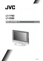 JVC LT17S2 LT17S2/A LT17S2/S TV Operating Manual