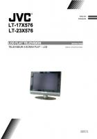JVC LT123X576 LT17X576 LT17X576/B TV Operating Manual