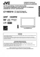 JVC LT19D210OM TV Operating Manual