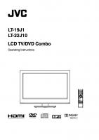 JVC LT19J1OM TV Operating Manual