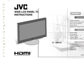 JVC LT22EX19OM TV Operating Manual