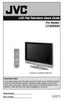 JVC LT32WX84 TV Operating Manual