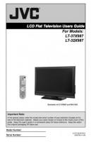 JVC LT32X987OM TV Operating Manual