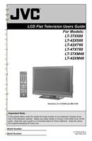 JVC LT37X688 LT42X688 LT42X788 LT47X788 LT37XM48 LT42XM48 TV Operating Manual