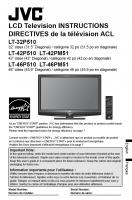 JVC LT32P510 LT42P510 LT42PM51 LT46P510 LT46PM51 TV Operating Manual