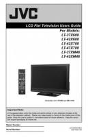 JVC LT47X788OM TV Operating Manual
