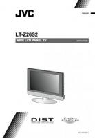 JVC LTZ26S2 TV Operating Manual