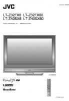 JVC LTZ32FX6 LTZ32FX60 LTZ40SX6 TV Operating Manual