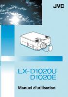 JVC LXD1020U Projector Operating Manual