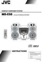 JVC MXC55 MXC55J MXD55 Audio System Operating Manual