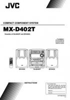 JVC MXD402T Audio System Operating Manual