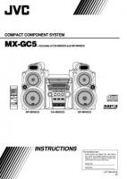 JVC MXGC5 Audio System Operating Manual