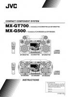 JVC CAMXG50 CAMXGT700 MXG500 Audio System Operating Manual