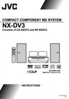 JVC NXDV3 Audio/Video Receiver Operating Manual