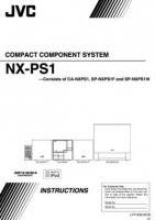 JVC NXPS1 NXPS1J Audio System Operating Manual