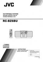 JVC RCBZ6BU Audio System Operating Manual