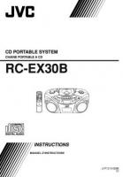 JVC RCEX30B RCEX36S TV Operating Manual