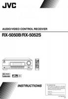 JVC RX5050B RX5050BJD RX5052S Audio/Video Receiver Operating Manual