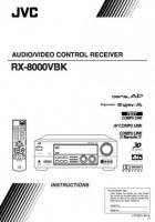 JVC RX8000BK RX8000VBK RX8000YBK Audio System Operating Manual