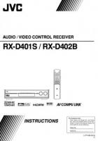 JVC RXD401S RXD402B Audio/Video Receiver Operating Manual