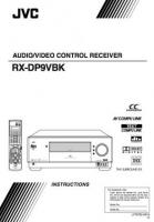 JVC RXDP9VBK Audio/Video Receiver Operating Manual