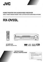 JVC RXDV5SL Audio System Operating Manual