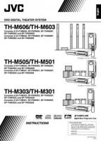 JVC THM301 THM303 THM501 Audio/Video Receiver Operating Manual