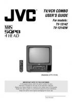 JVC TV13142 TV Operating Manual