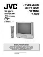 JVC TV20240OM TV Operating Manual