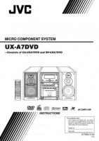 JVC UXA7DVD UXA7DVDUJ Audio System Operating Manual
