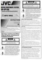 JVC UXEP100 Audio System Operating Manual