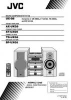 JVC AXUXG6 SPUXG6 TDUXG6 Audio System Operating Manual
