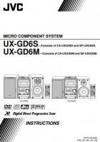 JVC CAUXGD6M CAUXGD6S SPUXGD6M Audio System Operating Manual