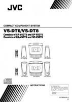 JVC CAVSDT6 CAVSDT8 SPVSDT6 Audio System Operating Manual