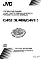 JVC XLPG31 XLPG51 XLPV310 CD Player Operating Manual