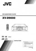 JVC XVD9000 Audio System Operating Manual