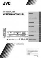 JVC XVM50BK XVM52SL TV/DVD Combo Operating Manual