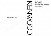 KENWOOD RC190OM Operating Manuals