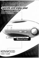 KENWOOD VR4900OM Audio System Operating Manuals KENWOOD VR4900OM Audio System Operating Manuals