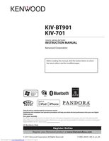 Kenwood KIVBT901 Car Audio System Operating Manual