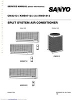 Sanyo KMS1812 Air Conditioner Unit Operating Manual