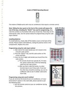 Download Anderic KTN828 for Mini Split and A/C Universal Air Conditioner Remote Control documentation