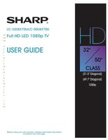 Sharp LC-40LB480U TV Operating Manual