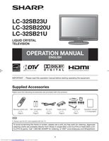 Sharp LC32SB21U LC32SB220U LC32SB23U TV Operating Manual