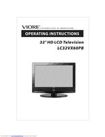 Viore LC32VX60PB TV Operating Manual