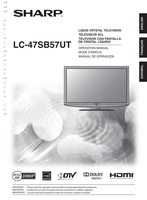 Sharp LC47SB57UT TV Operating Manual