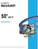 Sharp LC50LB261U TV Operating Manual