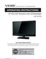 Viore LED19VH55D TV Operating Manual