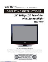 Viore LED24VF60 TV Operating Manual