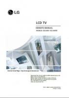 LG 32LX3DCSOM TV Operating Manuals LG 32LX3DCSOM TV Operating Manuals